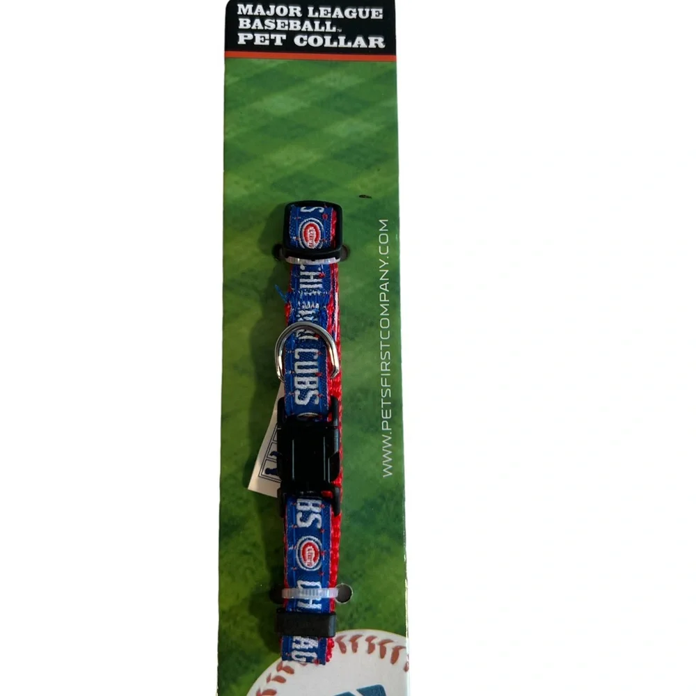 NWT Chicago CUBS MLB Dog Collar size S